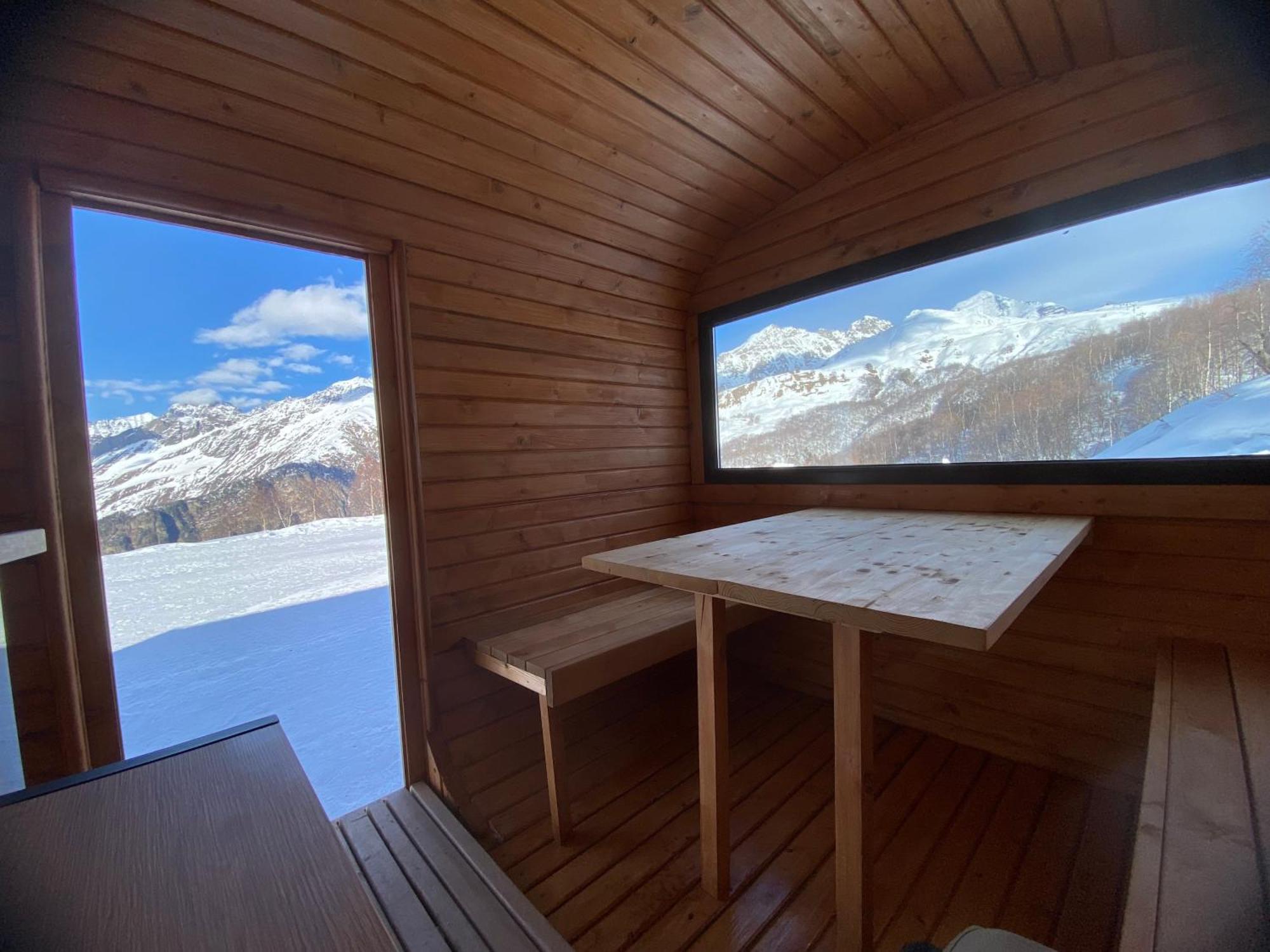 Sauna Tetnuldi Mestia Bagian luar foto
